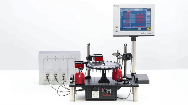 A comprehensive view of the IBG Turntable Mobile Test Station, designed for versatile and efficient testing of screws, bolts, fastener and stamped parts 