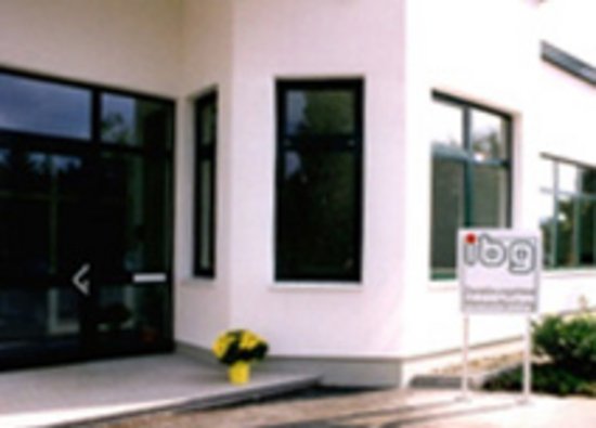 entrance of the new ibg building in Ebermannstadt